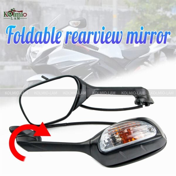 Rotatable Rearview Mirror Turn Signal Fit For SUZUKI K11 GSXR600 GSXR750 2009 - 2021 GSXR1000 2009 - 2016 - Image 2