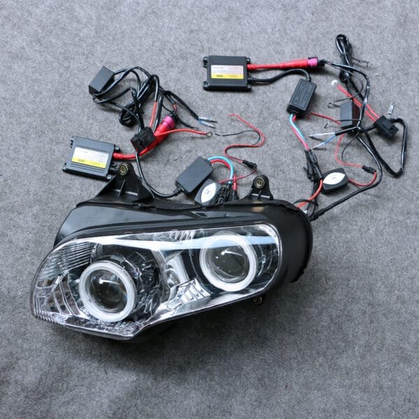 Fit For Honda GL1800 2001-2016 Angel Eye Headlight Assembly Headlamp - Image 6