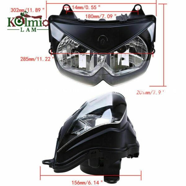 Fit For KAWASAKI NINJA250 2008-2012/Z1000 2003-2006/z750 2003-2006 Headlight Assembly Headlamp - Image 5