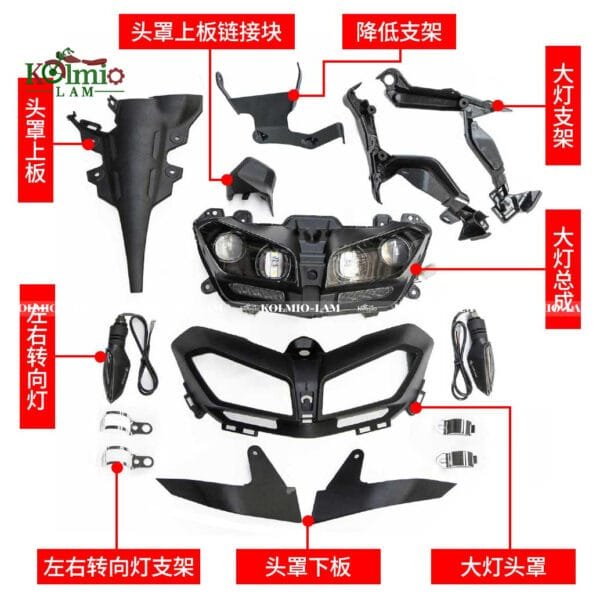 Fit For YAMAHA MT09 2013-2016 Headlight Assembly Headlamp - 图片 3