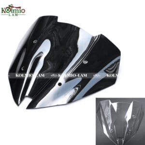 Motorcycle Black Windshield Windscreen Fit For Kawasaki Z250 Z300 2013-2018