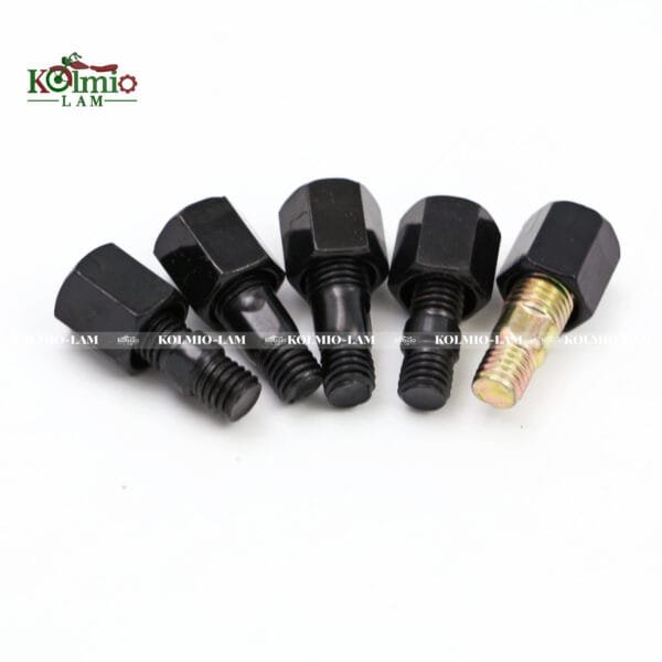 Black Motorcycle Universal Rear View Mirrors fit For Harley Dyna Street Bob Cruiser Chopper - 图片 3