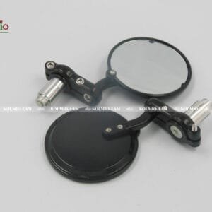 Universal Foldable Motorcycle Round 22mm 7/8" or 25mm 1" Handle Bar End Side Mirrors Aftermarket Accessories & Parts One Pair