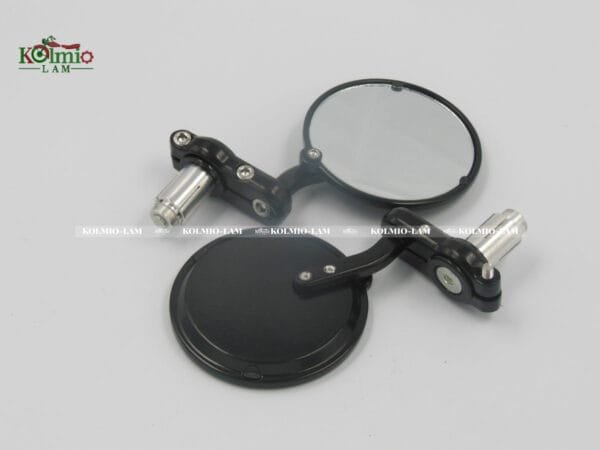 Universal Foldable Motorcycle Round 22mm 7/8" or 25mm 1" Handle Bar End Side Mirrors Aftermarket Accessories & Parts One Pair