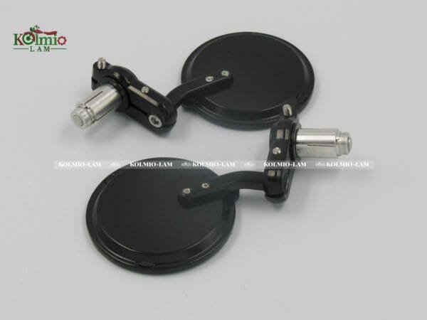 Universal Foldable Motorcycle Round 22mm 7/8" or 25mm 1" Handle Bar End Side Mirrors Aftermarket Accessories & Parts One Pair - 图片 6