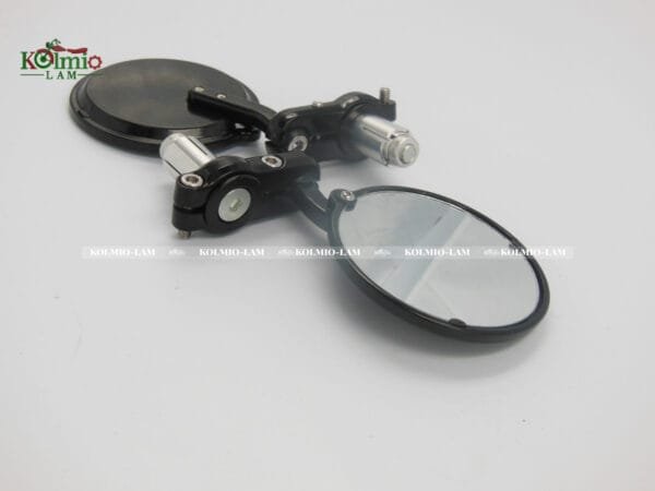 Universal Foldable Motorcycle Round 22mm 7/8" or 25mm 1" Handle Bar End Side Mirrors Aftermarket Accessories & Parts One Pair - 图片 2