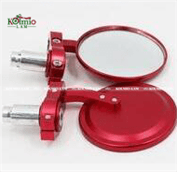 Universal Foldable Motorcycle Round 22mm 7/8" or 25mm 1" Handle Bar End Side Mirrors Aftermarket Accessories & Parts One Pair - 图片 7