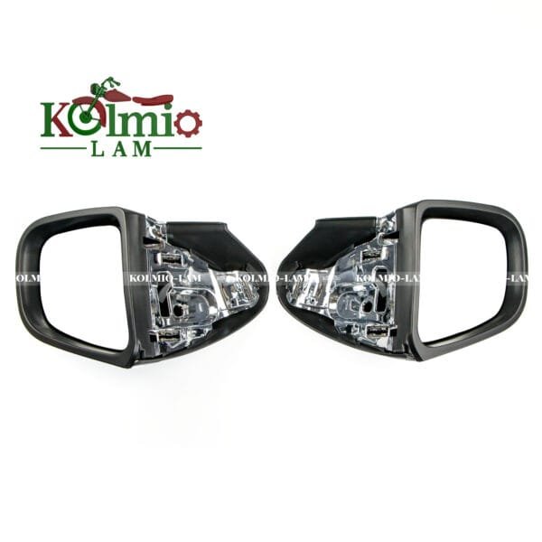 1 Pair Rearview Mirrors LED Amber Turn Signal Light Side Mirror fit For BMW K1200 K1200LT K1200M 1999-2009 Motorcycle Accessories