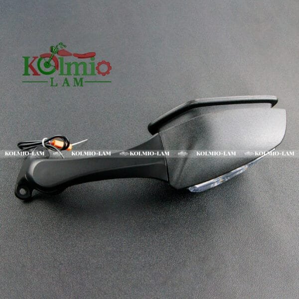 Plastic Motorcycle Black Rearview Rear View Mirror with LED Turn Light ZX-10R ZX 10R fit For Ninja - 图片 6