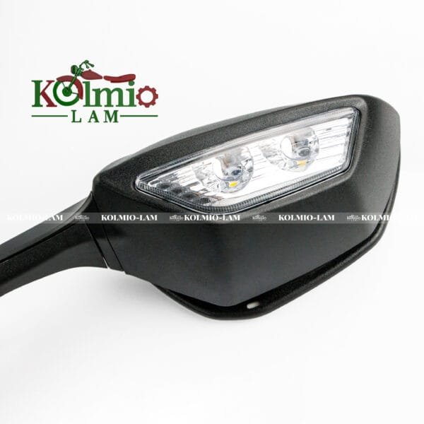 Plastic Motorcycle Black Rearview Rear View Mirror with LED Turn Light ZX-10R ZX 10R fit For Ninja - 图片 3