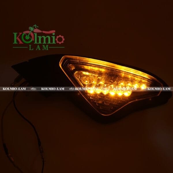 Fit For Motorcycle Rearview Mirror LED Turn Signals Light Black Mirrors DUCATI 848 EVO 1098 1098S 1098R 1198 1198S 1198R - 图片 6