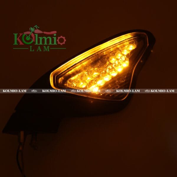 Fit For Motorcycle Rearview Mirror LED Turn Signals Light Black Mirrors DUCATI 848 EVO 1098 1098S 1098R 1198 1198S 1198R - 图片 5
