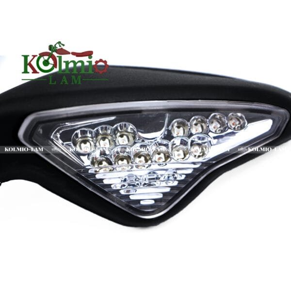 Fit For Motorcycle Rearview Mirror LED Turn Signals Light Black Mirrors DUCATI 848 EVO 1098 1098S 1098R 1198 1198S 1198R - 图片 4
