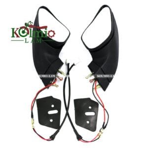 Fit For Motorcycle Rearview Mirror LED Turn Signals Light Black Mirrors DUCATI 848 EVO 1098 1098S 1098R 1198 1198S 1198R