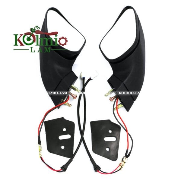 Fit For Motorcycle Rearview Mirror LED Turn Signals Light Black Mirrors DUCATI 848 EVO 1098 1098S 1098R 1198 1198S 1198R