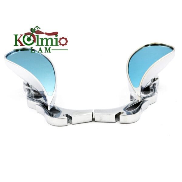 New Arrival Universal Motorcycle Flame Rear View Mirrors Black Motorcycle Side View Mirrors - 图片 6