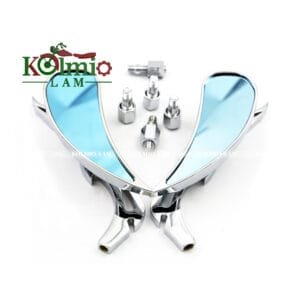 New Arrival Universal Motorcycle Flame Rear View Mirrors Black Motorcycle Side View Mirrors