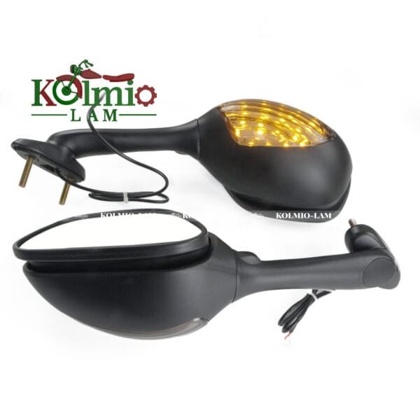 Motorcycle Accessories Rearview Mirror For Suzuki GSXR GSX-R 600 750 1000 With LED Turn Signal Light Black Glass Side Mirror - 图片 5