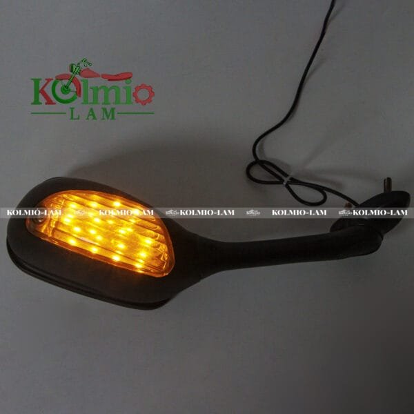 Motorcycle Accessories Rearview Mirror For Suzuki GSXR GSX-R 600 750 1000 With LED Turn Signal Light Black Glass Side Mirror - 图片 3
