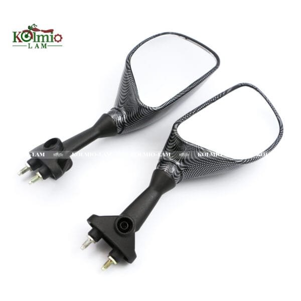 Motorcycle Rear View Side Mirrors Fit For Kawasaki Ninja ZX6R ZX600 ZX636 03-04 - 图片 4