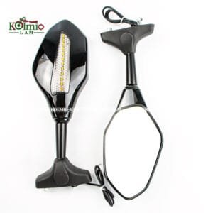 Brand new LED running water turn signal indicator motorcycle rearview mirror Retroviseur Clignotants Moto fit For CBR 250 600 900 10