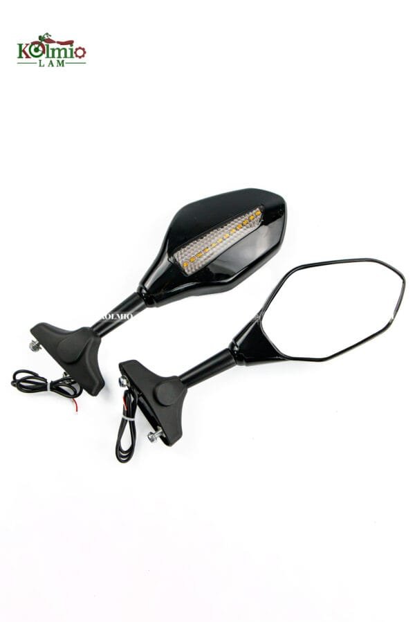 Brand new LED running water turn signal indicator motorcycle rearview mirror Retroviseur Clignotants Moto fit For CBR 250 600 900 10 - 图片 2