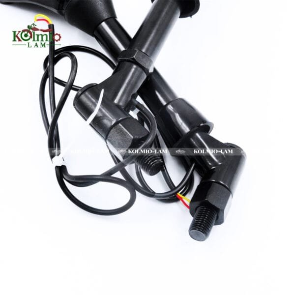 LED Turn Lights Side Mirrors with LED Turn Signal Indicator 8/10mm Motorcycle Rearview Mirror fit For Honda Suzuki Yamaha Ducati - 图片 6