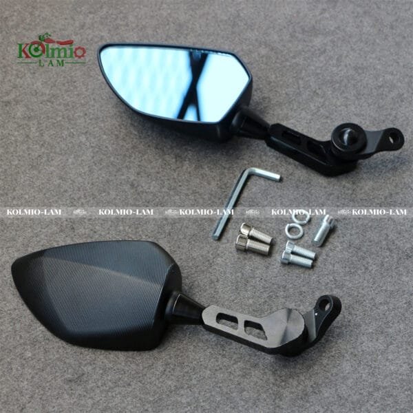 Motorcycle Rear Mirrors ABS 8/10MM Universal White Glass Mirror fit For CFMOTO 250NK 450NK 700CLX Suzuki M109R Yamaha MT 03 07 09 10 - 图片 4