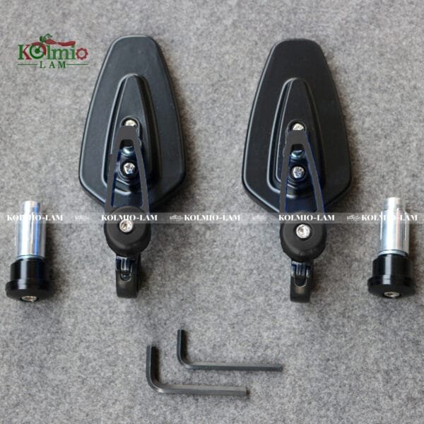 Motorcycle Modification, fit for Handlebar, Reflector, Handlebar, Streetcar, Sports Car, Handlebar, Vintage Rearview Mirror, Reverse Mir - 图片 9