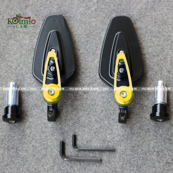 Motorcycle Modification, fit for Handlebar, Reflector, Handlebar, Streetcar, Sports Car, Handlebar, Vintage Rearview Mirror, Reverse Mir - 图片 7