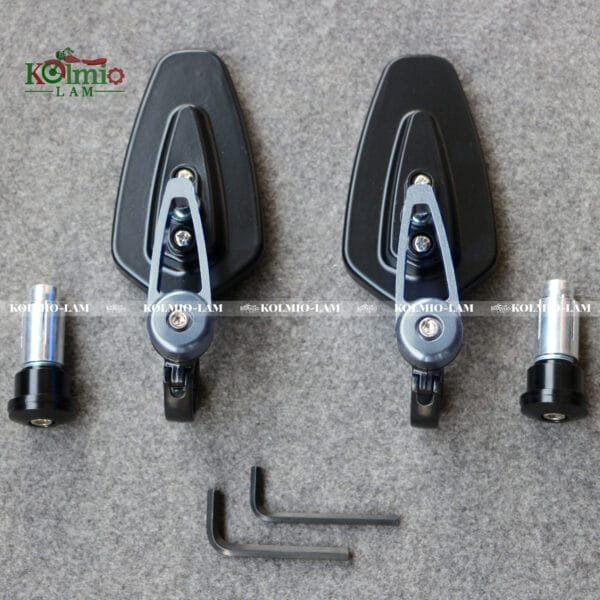 Motorcycle Modification, fit for Handlebar, Reflector, Handlebar, Streetcar, Sports Car, Handlebar, Vintage Rearview Mirror, Reverse Mir - 图片 6