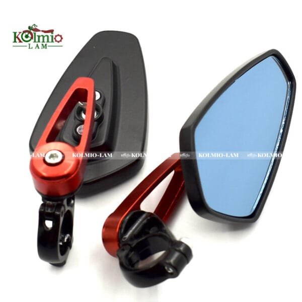 Motorcycle Modification, fit for Handlebar, Reflector, Handlebar, Streetcar, Sports Car, Handlebar, Vintage Rearview Mirror, Reverse Mir - 图片 3