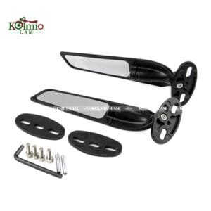 Modified Motorcycle Mirrors Wind Wing Adjustable Rotating Rearview Mirror Side fit for CFMOTO 250SR 450SR Swivel Rear Tail Mirror