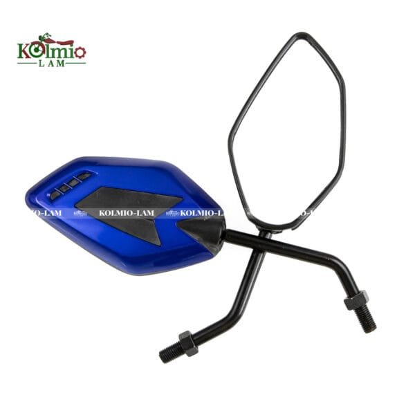 10MM Universal With Turn Signal Light Motorcycle Rearview Mirror