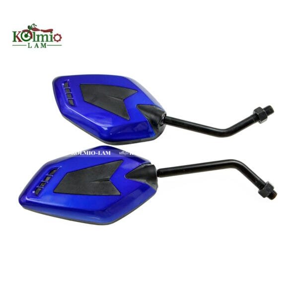 10MM Universal With Turn Signal Light Motorcycle Rearview Mirror - 图片 2