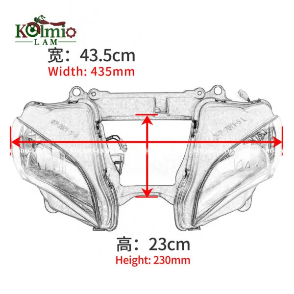 Fit For KAWASAKI ZX-10R 2016-2020 Headlight Assembly Headlamp - 图片 8