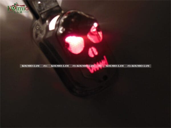 Motorcycle Parts Rear Metal Taillight Skull Turn Signal Brake Tail Light fit for Harley Davidson Chopper - 图片 5