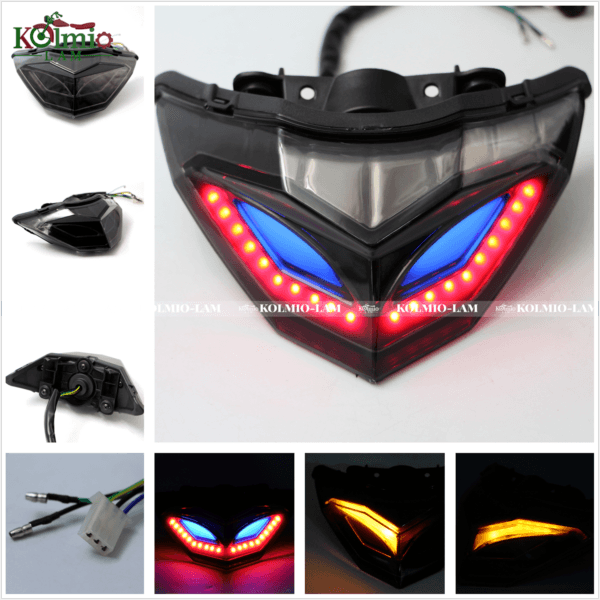 Fit For 2013 - 2018 KAWASAKI NINJA 300 250 Z250 Z300 Taillight Integrated Turn Signals Rear Tail Light EX300 EX250 2017 2016 15