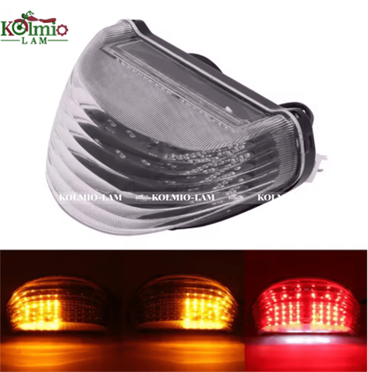 Motorcycle LED Tail Lights Brake Turn Signals Lights Fit For Kawasaki Ninja ZX-12R ZX12R 2000 2001 2002 2003 2004 2005