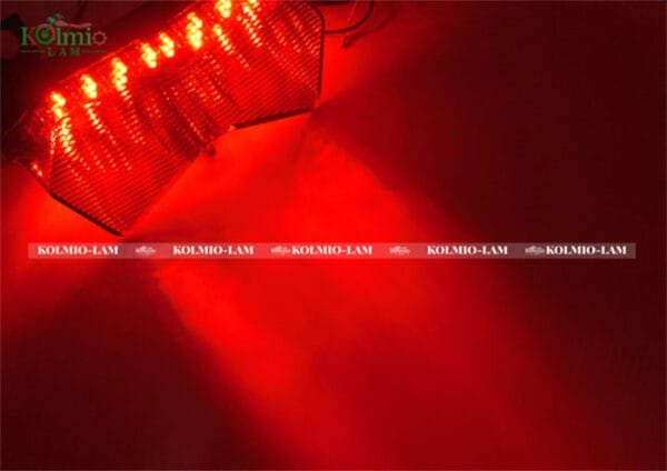 Smoke LED Integrated Rear Taillight Turn Signal Fit For ZX-6R ZX636 2003-2004 - 图片 3