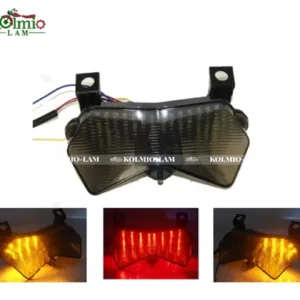 Smoke LED Integrated Rear Taillight Turn Signal Fit For ZX-6R ZX636 2003-2004