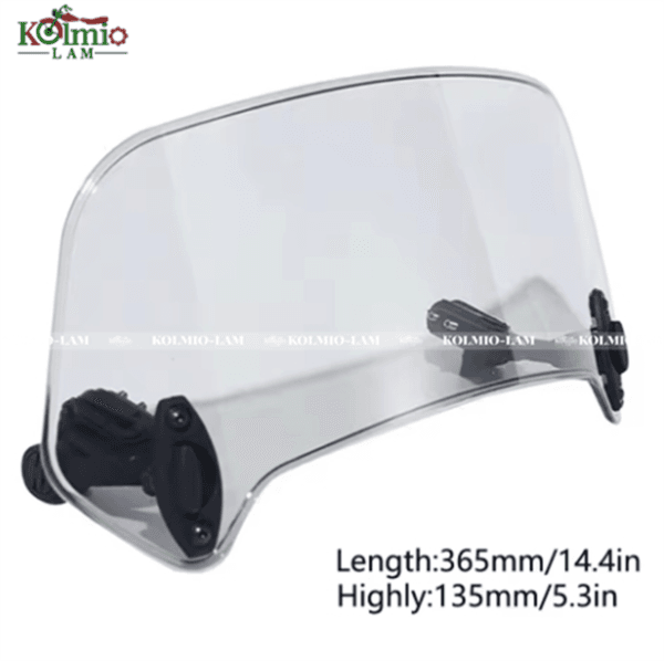 Universal Motorcycle Windshield Extension Adjustable Spoiler Clamp-On Windscreen Deflector Suitable For All Motorcycle Models - 图片 2