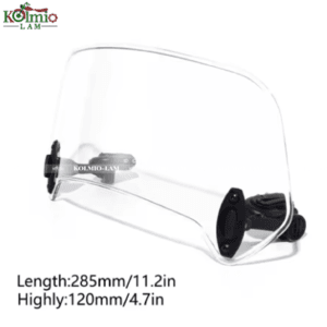 Universal Motorcycle Windshield Extension Adjustable Spoiler Clamp-On Windscreen Deflector Suitable For All Motorcycle Models