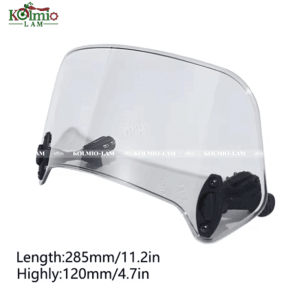 Universal Motorcycle Windshield Extension Adjustable Spoiler Clamp-On Windscreen Deflector Suitable For All Motorcycle Models - 图片 5