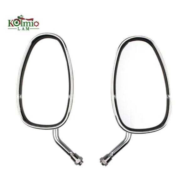 1 Pair Chrome Motorcycle Mirror Motorbike Rearview Mirror For YAMAHA Vmax Virago 535 V-Star 650 1100 1300 Warrior Royal Star - 图片 3