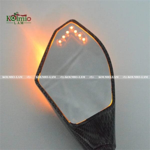2pcs Clignotants Moto fit For Honda CBR 250 600 900 1000 RR LED Turn Signal Indicators Motorcycle Rearview Side Mirrors Retroviseur - 图片 3