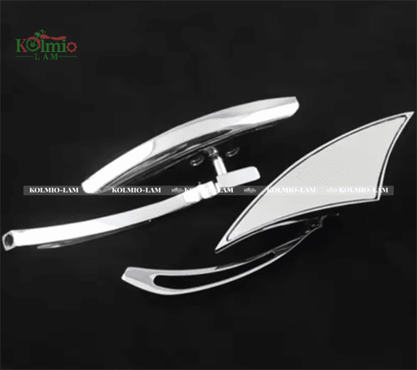 Motorcycle Black /Chrome 8mm 10mm Side Mirrors fit For Honda Shadow VTX Kawasaki Vulcan Suzuki GSX-R Yamaha V Star 1100 - 图片 4