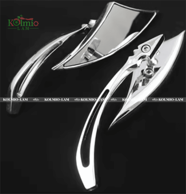 Motorcycle Black /Chrome 8mm 10mm Side Mirrors fit For Honda Shadow VTX Kawasaki Vulcan Suzuki GSX-R Yamaha V Star 1100 - 图片 3