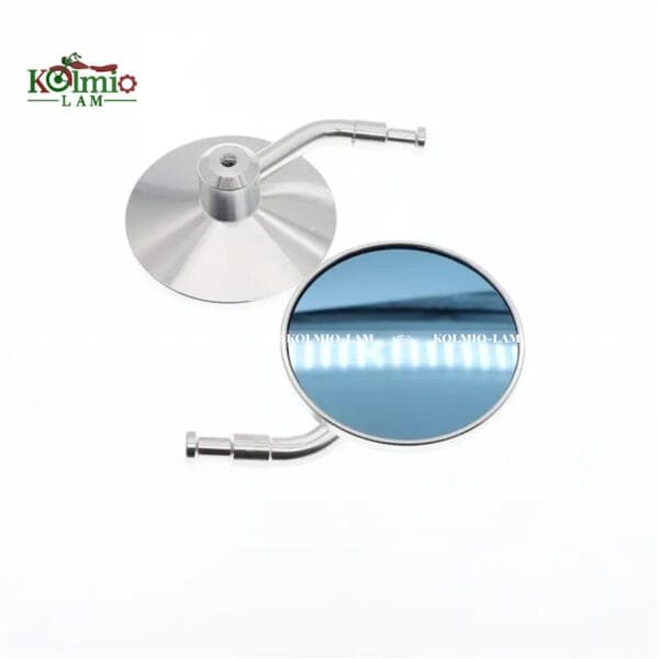 2Pcs/Pair Universal Motorcycle Rearview Mirror Round Mirrors Motorbike Scooter Bar End Handlebar CNC Mirror Rear fit For YAMAHA - 图片 8