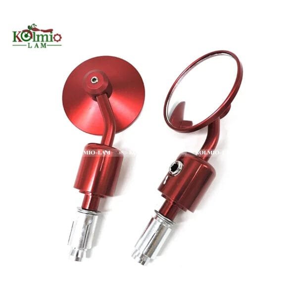 2Pcs/Pair Universal Motorcycle Rearview Mirror Round Mirrors Motorbike Scooter Bar End Handlebar CNC Mirror Rear fit For YAMAHA - 图片 5